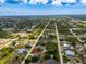Panoramic aerial view of the home's location in a large residential area at 10237 Deerwood Ave, Englewood, FL 34224