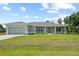 Charming single-story home featuring a well-manicured lawn and a symmetrical front facade at 10237 Deerwood Ave, Englewood, FL 34224