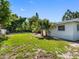 Lush backyard with mature trees and landscaping, providing privacy and a serene outdoor space at 1154 64Th S Ave, St Petersburg, FL 33705