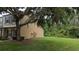 Expansive side yard featuring a shade tree and green grass at 1247 Kennewick Ct, Wesley Chapel, FL 33543