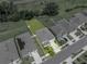 Overhead view of the home showcasing its neat landscaping, ample backyard space, and overall property layout in neighborhood at 13735 Wineberry Dr, Dade City, FL 33525