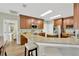 Beautiful kitchen with stainless steel appliances and wooden cabinets at 1649 Ledgestone Dr, Brandon, FL 33511