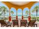 Covered balcony with beautiful views of the beach and ocean at 16600 Gulf Blvd # 437, North Redington Beach, FL 33708