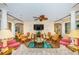 Bright lobby with comfortable seating, tables, and chairs at 16600 Gulf Blvd # 437, North Redington Beach, FL 33708