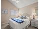 Charming bedroom featuring soft natural lighting and a neutral color palette at 18917 Avenue Biarritz, Lutz, FL 33558