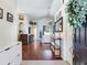 Bright living room with hardwood floors and stylish decor accents at 24811 Gun Smoke Dr, Land O Lakes, FL 34639