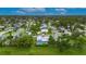 Residential area featuring a home with a private screened-in pool and mature trees at 2914 Forest Cir, Seffner, FL 33584