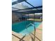 Relaxing outdoor pool with screened enclosure, perfect for enjoying a swim in a private setting at 4219 Gray Squirrel Ln, New Port Richey, FL 34653