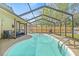 Beautiful in-ground pool under screened enclosure in backyard at 4613 Summerwind Ct, Plant City, FL 33566