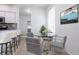 Eat-in kitchen dining area with modern table and decor at 5017 46Th W St, Bradenton, FL 34210
