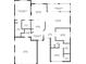 Detailed floor plan showcasing the layout of the house, including bedrooms, bathrooms, kitchen, and living areas at 5017 46Th W St, Bradenton, FL 34210