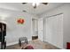 Comfortable bedroom with plush carpeting, neutral colors, and a closet for storage at 602 Hillpoint Way, Brandon, FL 33510