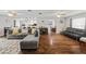Open living room features a spacious layout, connecting the kitchen, dining, and seating areas at 602 Hillpoint Way, Brandon, FL 33510