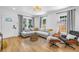Cozy living room featuring hardwood floors, lots of windows and plenty of light at 650 63Rd S Ave, St Petersburg, FL 33705