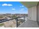 Balcony view overlooking the city with glass railing and tile flooring at 777 3Rd N Ave # 1406, St Petersburg, FL 33701