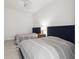 Cozy bedroom featuring two twin beds, soft lighting, and a minimalist aesthetic at 777 3Rd N Ave # 1406, St Petersburg, FL 33701