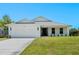 Charming single-story home featuring a two-car garage, manicured lawn and inviting front entrance at 9073 Fruitland Ave, Englewood, FL 34224