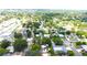Aerial view of a neighborhood showcasing tree-lined streets and well-maintained homes at 1317 S Betty Ln, Clearwater, FL 33756