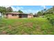 Expansive backyard with lush green grass, offering ample space for outdoor activities and relaxation at 1363 Cottage Grove Rd, Tarpon Springs, FL 34689