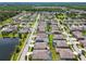 Neighborhood homes line winding roads with lakes and ponds interspersed throughout, offering beautiful waterfront views at 21837 Briske Morning Ave, Land O Lakes, FL 34637