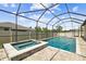 Relaxing screened-in pool and spa area, perfect for outdoor enjoyment at 21837 Briske Morning Ave, Land O Lakes, FL 34637