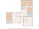 Floorplan shows layout of the home including bedrooms, bathrooms, living spaces and garage at 2581 61St S Ave, St Petersburg, FL 33712