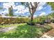 A backyard with mature trees, providing a serene and private outdoor space at 3652 18Th N Ave, St Petersburg, FL 33713