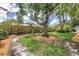 A serene backyard with mature trees, lush greenery, offering a private and peaceful retreat at 3652 18Th N Ave, St Petersburg, FL 33713