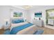 Comfortable bedroom, featuring a cozy bed, matching nightstands, and ensuite bathroom at 3652 18Th N Ave, St Petersburg, FL 33713
