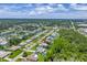 Residential aerial view shows the neighborhood's layout, nearby greenery, and cozy homes at 4096 38Th S St, St Petersburg, FL 33711