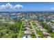 Wide aerial view of the neighborhood showcases waterfront and community feel at 4096 38Th S St, St Petersburg, FL 33711