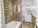 Bathroom with soaking tub, and tiled shower at 4096 38Th S St, St Petersburg, FL 33711