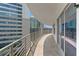 Stylish balcony with modern railings, offering stunning views of the surrounding cityscape and buildings at 449 S 12Th St # 1004, Tampa, FL 33602
