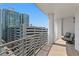Relaxing balcony featuring seating and a beautiful view of the high-rise buildings at 449 S 12Th St # 1004, Tampa, FL 33602