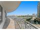 Expansive curved balcony offering panoramic views of the city skyline and waterfront at 449 S 12Th St # 1004, Tampa, FL 33602
