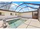 Screened in backyard pool at 6400 Mockingbird S Way, St Petersburg, FL 33707