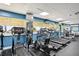 Modern gym featuring treadmills, elliptical and stationary bicycle with ocean views at 880 Mandalay Ave # C513, Clearwater Beach, FL 33767
