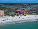 Aerial shot of beach home on a sandy beach near the ocean, perfect for vacation at 960 Gulf Blvd # 5, Indian Rocks Beach, FL 33785