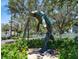 A beautiful manatee statue adds charm to the neighborhood at 960 Gulf Blvd # 5, Indian Rocks Beach, FL 33785