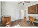 Office with stylish desk, wood flooring, and natural light at 1208 E Crenshaw St, Tampa, FL 33604