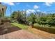 Backyard with a wooden deck and access to the waterway at 1309 Eastfield Dr, Clearwater, FL 33764