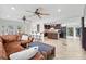 This spacious living room provides seamless flow to the kitchen and outdoor living area at 1309 Eastfield Dr, Clearwater, FL 33764