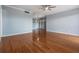 Inviting living area with sleek wood flooring and fresh, neutral paint, creating an open atmosphere at 2901 W 26Th St # 301, Bradenton, FL 34205