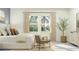 Calming bedroom space boasting natural light, neutral tones, and comfortable furniture at 31616 Cardinal Yard Dr, San Antonio, FL 33576
