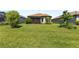 Manicured backyard with lush green grass at 3312 Francoa Dr, Odessa, FL 33556
