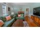 Inviting living room featuring hardwood floors and neutral wall color at 3516 W Santiago St, Tampa, FL 33629