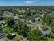 Discover an aerial perspective of this home, showcasing the lush surrounding landscaping and quiet neighborhood at 37153 Mcminn Ave, Dade City, FL 33525