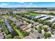 Beautiful aerial view of homes in a quiet neighborhood, close to lakes and parks at 406 Laguna Mill Dr, Ruskin, FL 33570