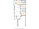 Detailed floor plan showcasing the layout of the home's bedrooms, living areas, and garage at 406 Laguna Mill Dr, Ruskin, FL 33570