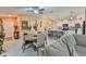 The bright, open-concept features a modern kitchen with an eat-in island and a cozy living area at 4485 Eternal Prince Dr, Sun City Center, FL 33573